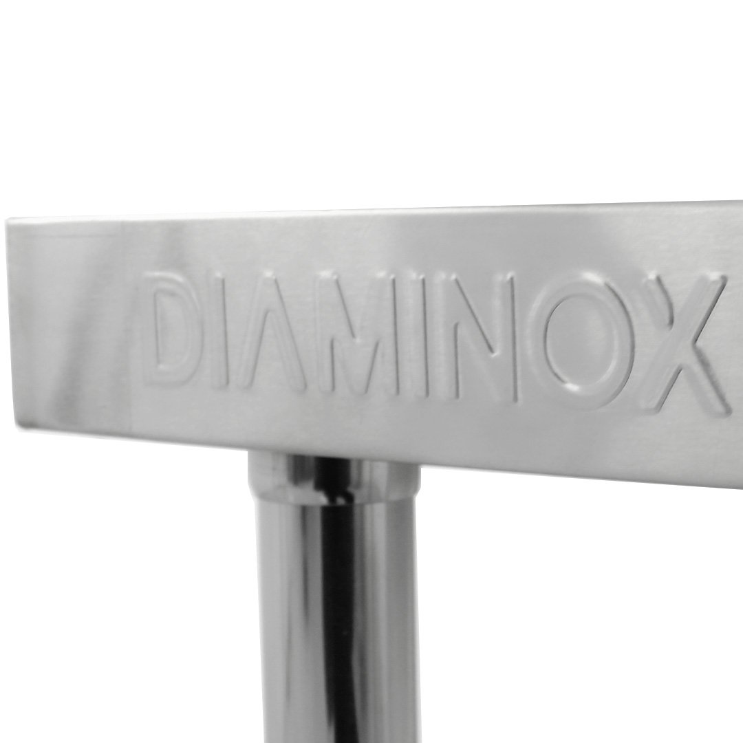 Brand New Castors & Flat Packed Diaminox Tables With 2 Shelves Various Sizes