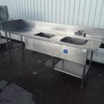 Used   Stainless Steel Single Bowl Dishwasher Sink For Sale