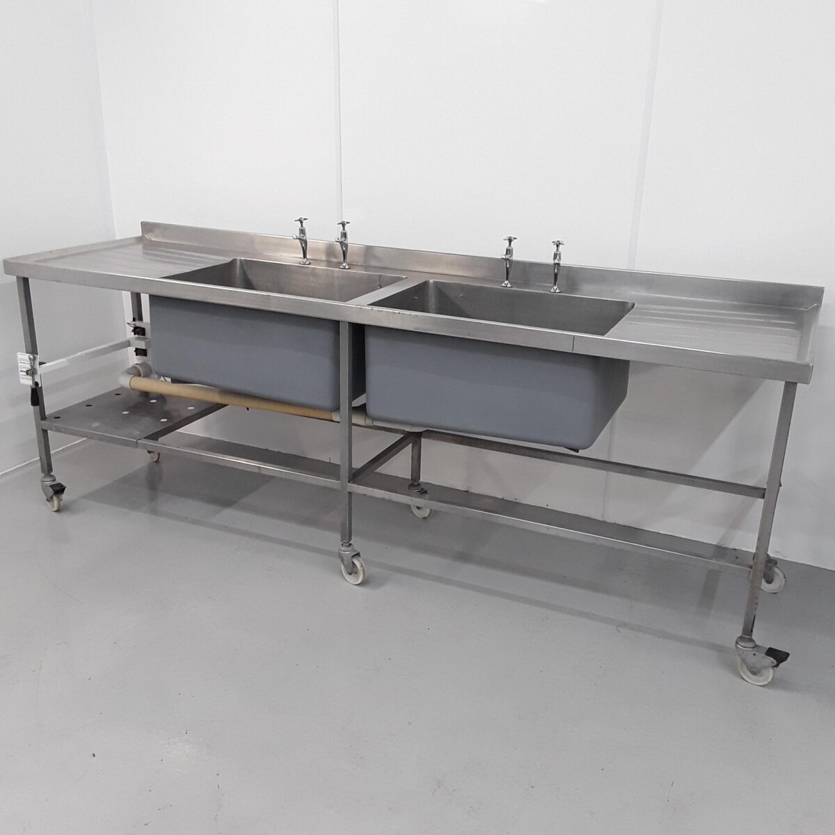 Used   Stainless Double Sink For Sale