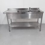Used Sissons  Stainless Double Sink For Sale