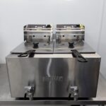 New B Grade Buffalo GH127 Double Table Top Fryer 2x8L For Sale