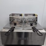 New B Grade Buffalo L495 Double Table Top Fryer 2x5L For Sale