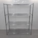 Brand New   4 Tier Chrome Wire Shelving For Sale