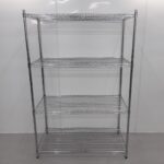Brand New   4 Tier Chrome Wire Shelving For Sale
