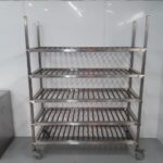 Used   5 Tier Stainless Rack Shelves For Sale