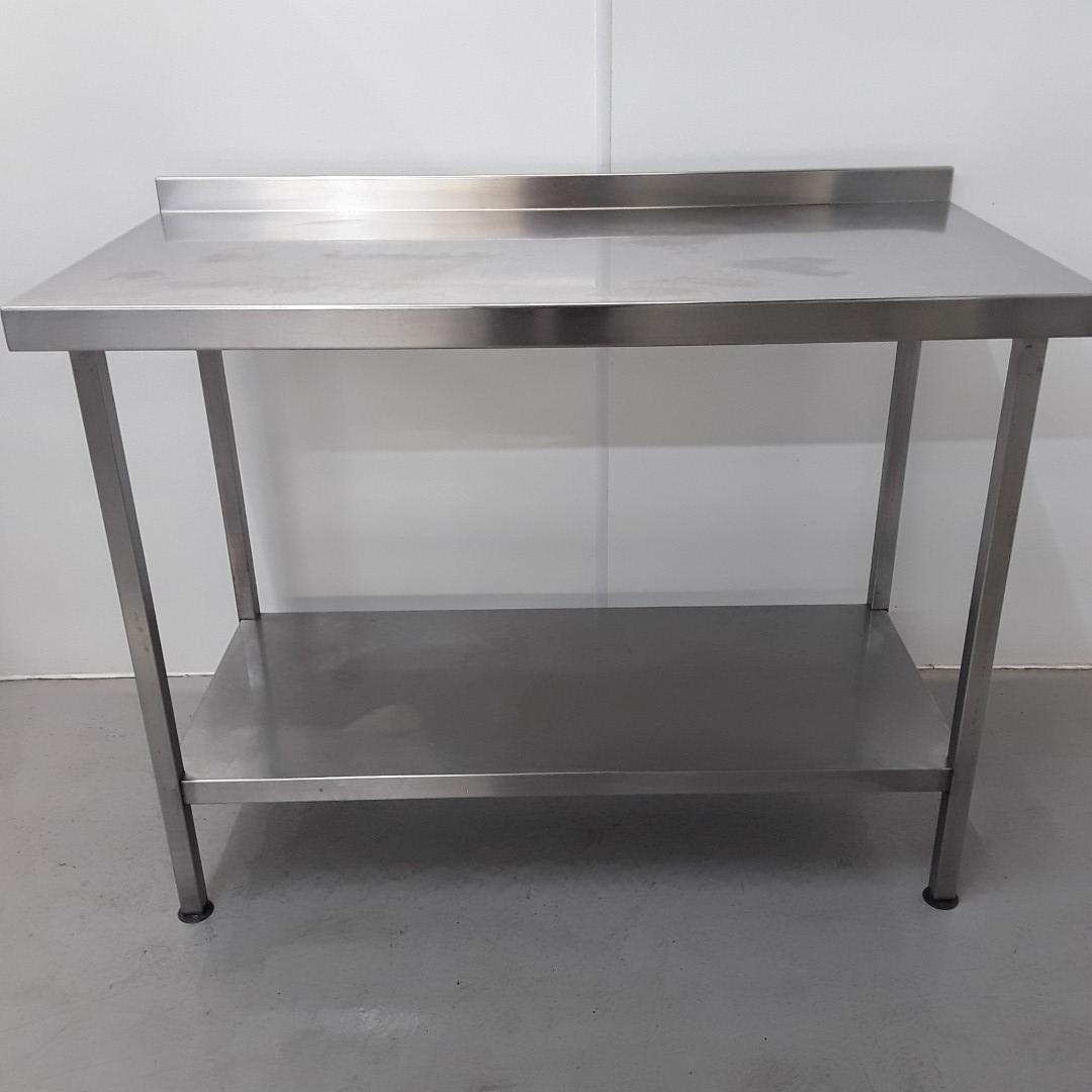 Used   Stainless Table 121cmW x 60cmD x 89cmH
