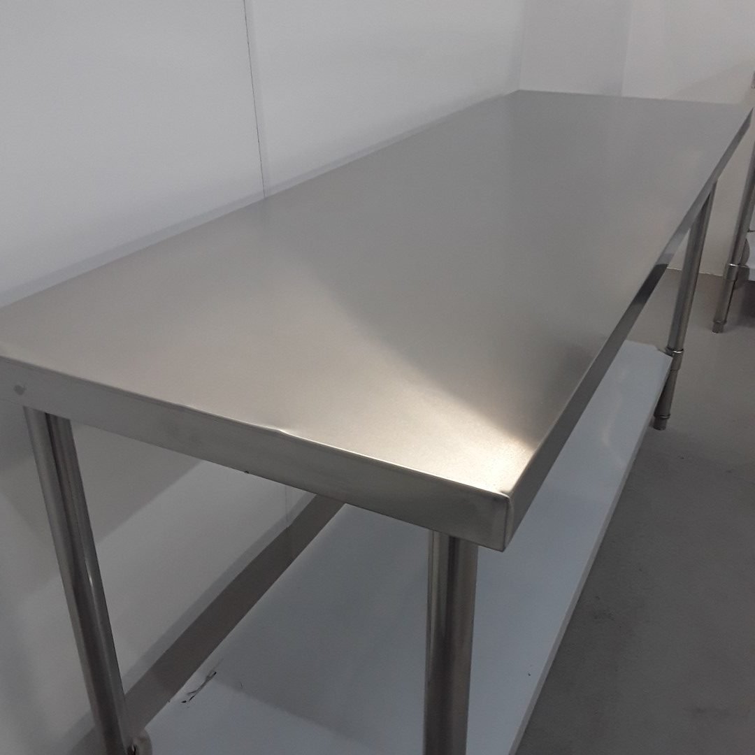 New B Grade Diaminox  Stainless Table 180cmW x 60cmD x 90cmH