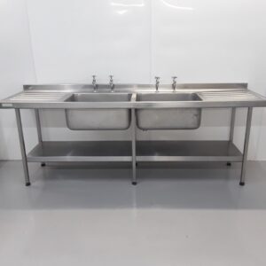 Used Sissons  Stainless Double Sink For Sale