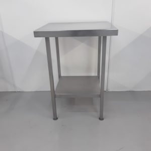 Used   Stainless Table 65cmW x 60cmD x 89cmH