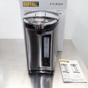 New B Grade Buffalo HE154 Airpot Water Boiler 22cmW x 31cmD x 38cmH