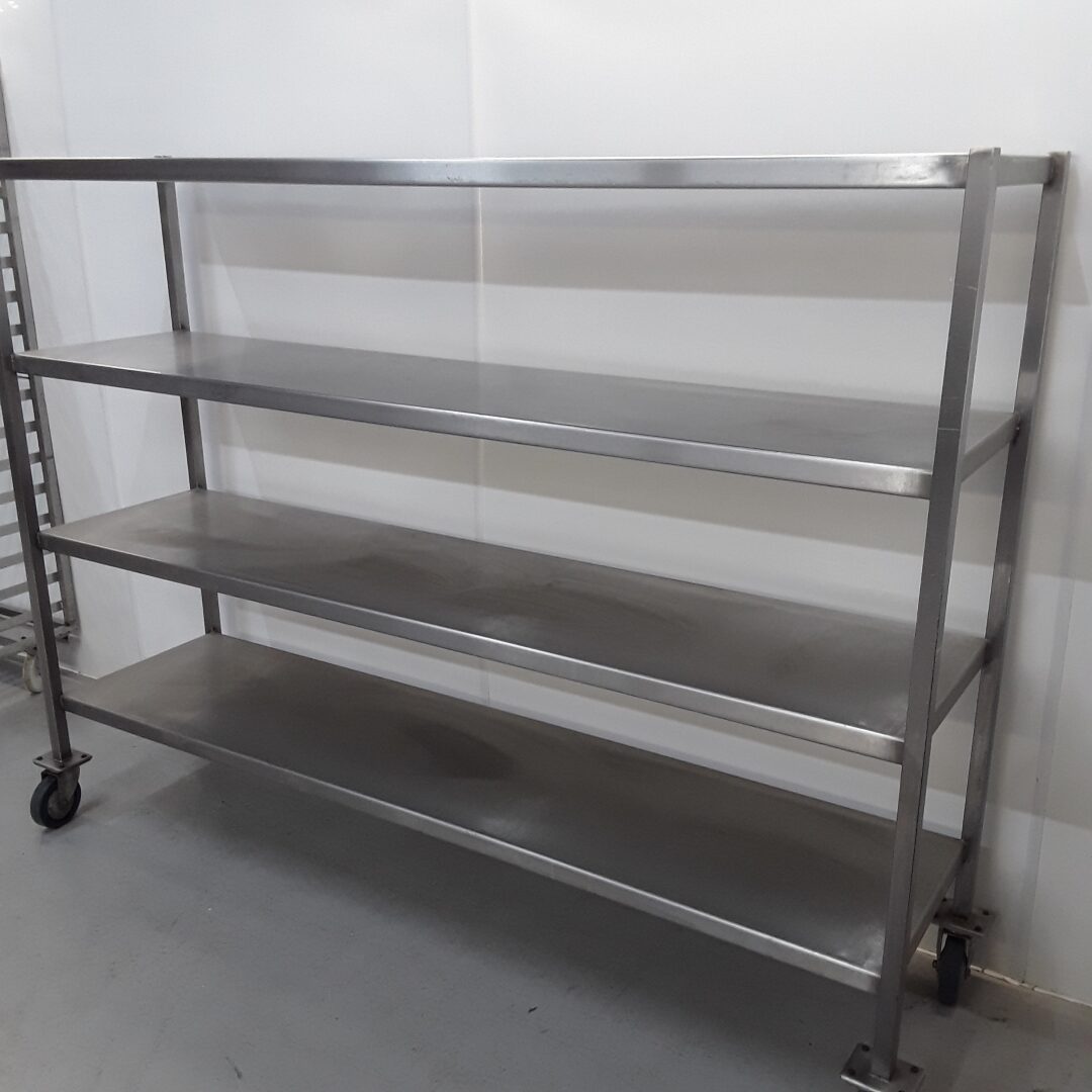 Used Stainless Steel Shelves 200cmW x 50cmD x 150cmH