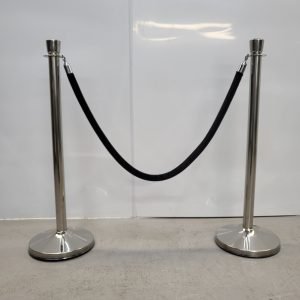 Brand New Craven  Black Rope Barrier System 30cmW x 30cmD x 100cmH