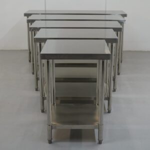 Brand New Castors & Flat Packed Diaminox Tables With 1 Shelf Various Sizes