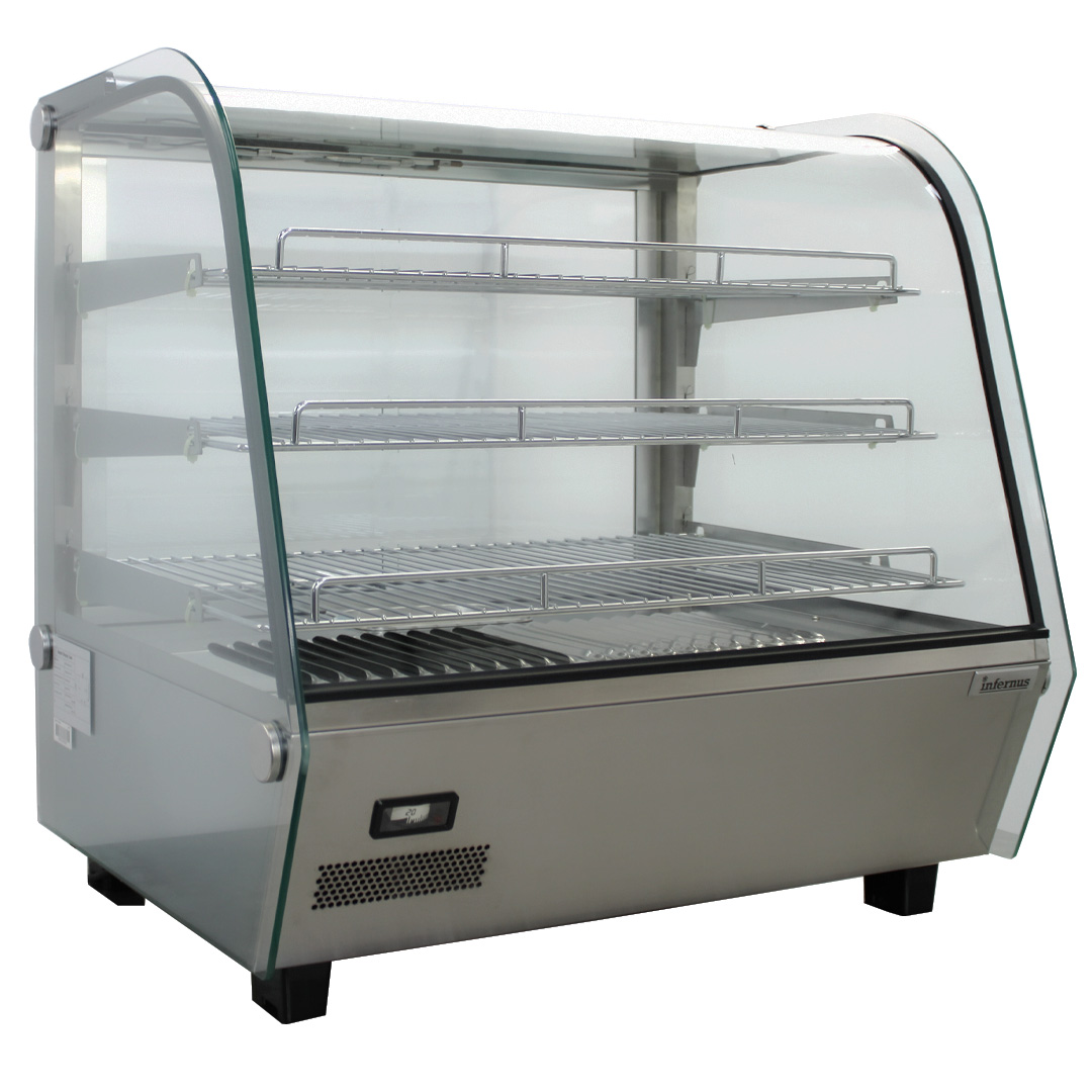 Brand New Infernus INF-XCR120L Heated Food Warmer Display 68cmW x 57cmD x 69cmH