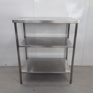 Used   Stainless Shelving Unit 110cmW x 68cmD x 129cmH