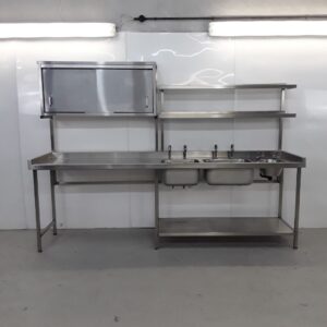 Used   Stainless Double Sink Unit For Sale