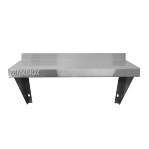 Brand New Diaminox Commercial 600 Stainless Steel Wall Shelf 60cmW x 30cmD x 4cmH