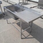 Used   Stainless Steel Single Bowl Sink Drainer For Sale