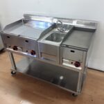 New B Grade GM Gastro FTH30GL-UM30L-FTHRC60GL Stainless Steel Double Single Griddle Sink Mirror For Sale