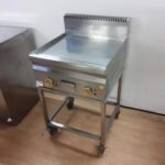 Used Hobart HEFT66LC Stainless Steel Table Top Double Flat Chrome Griddle Trolley For Sale