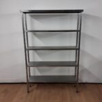 Used   Stainless Steel 5 Tier Shelves For Sale