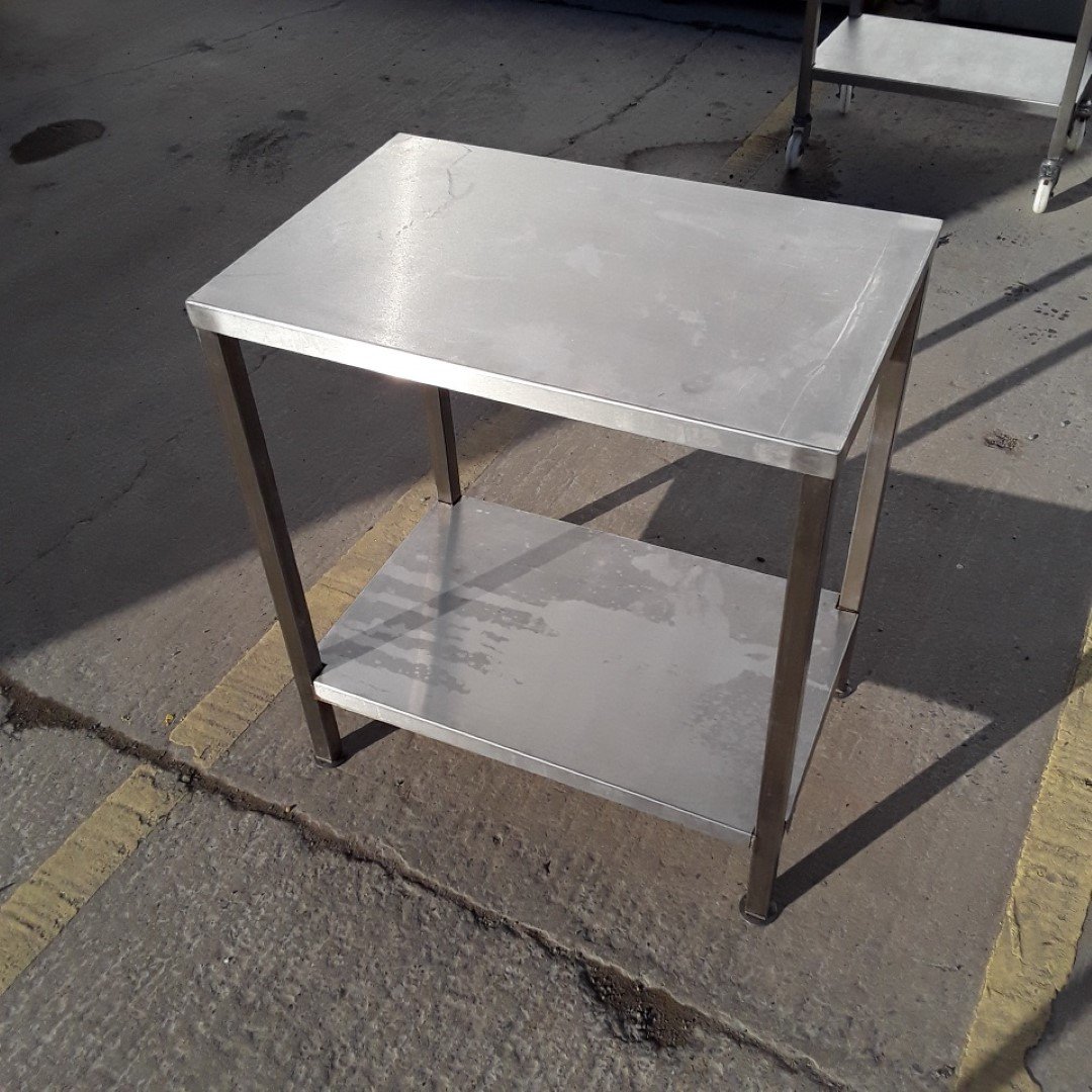 Used   Stainless Steel Table 70cmW x 46cmD x 79cmH