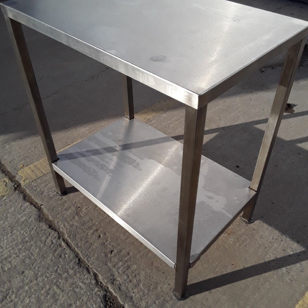 Used   Stainless Steel Table 70cmW x 46cmD x 79cmH