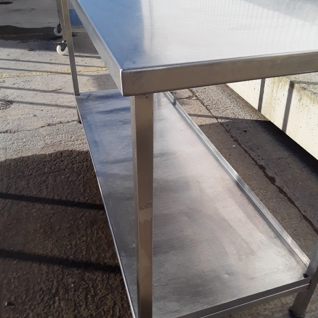 Used   Stainless Steel Table 164cmW x 64cmD x 89cmH