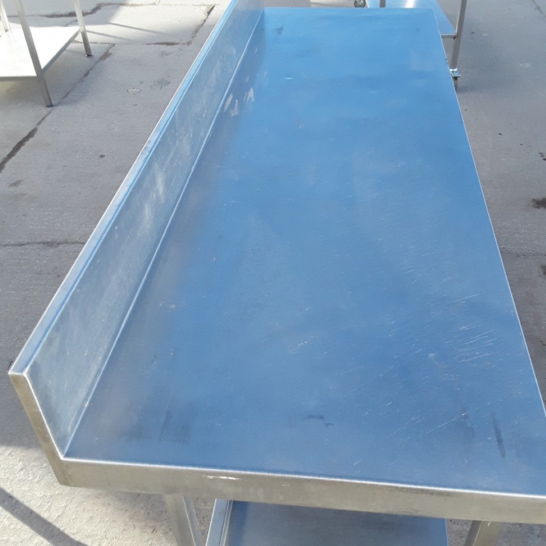 Used   Stainless Steel Table 180cmW x 60cmD x 85cmH