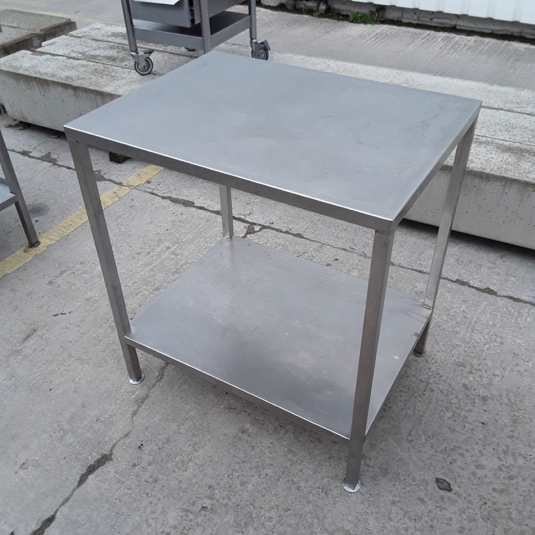 Used   Stainless Steel Table 80cmW x 60cmD x 89cmH