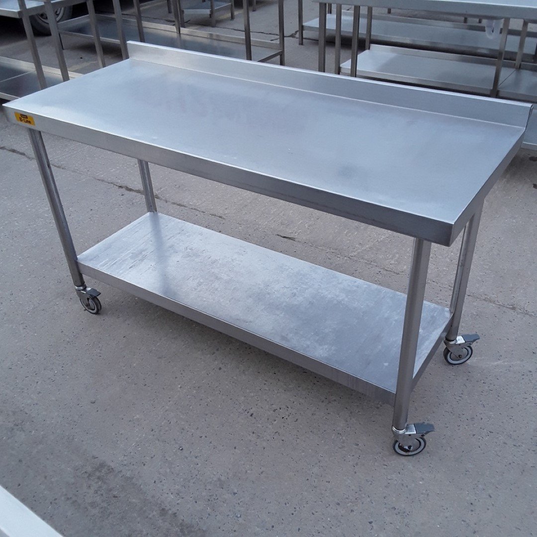 Used   Stainless Steel Table 150cmW x 65cmD x 90cmH
