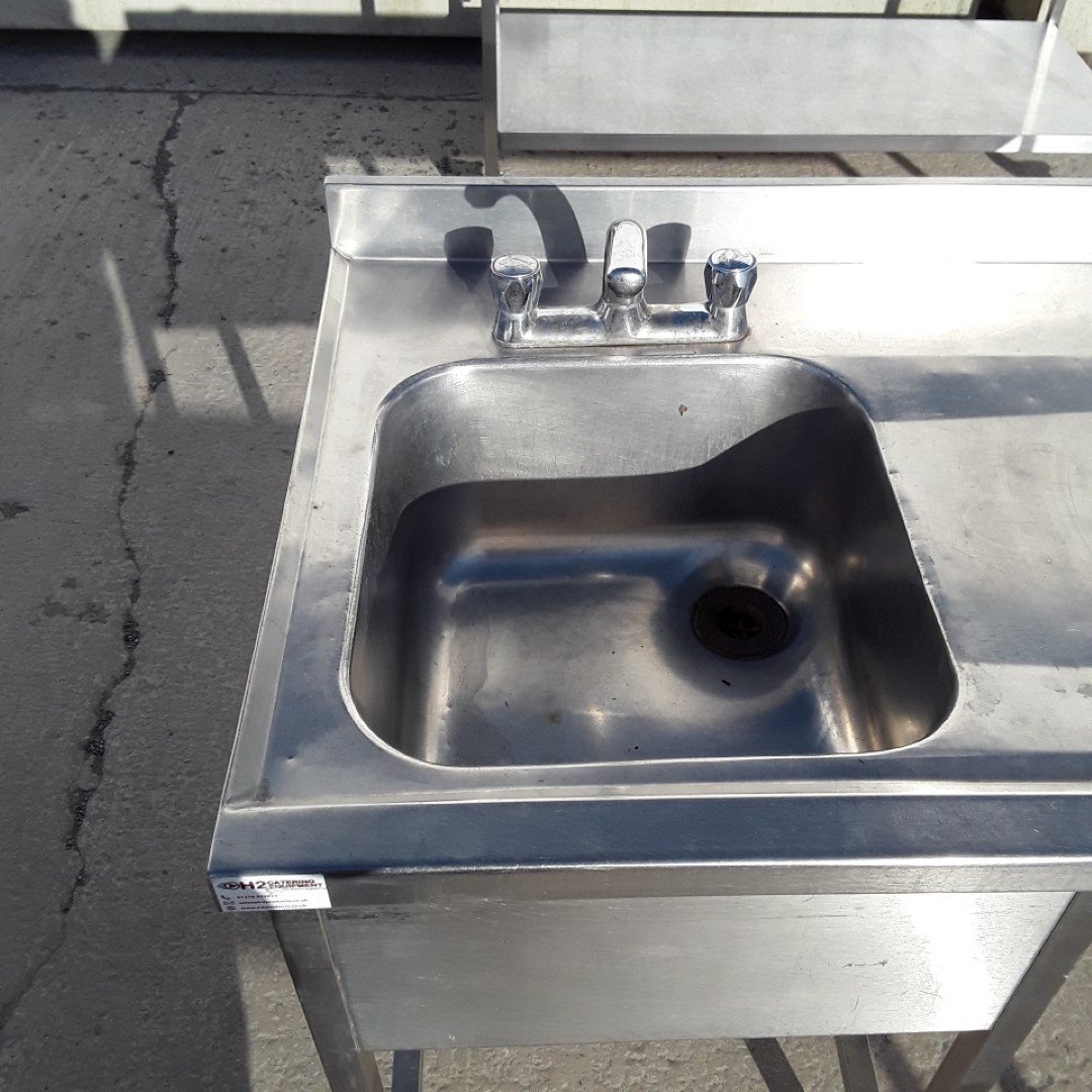 Used   Stainless Steel Single Bowl Sink 193cmW x 65cmD x 86cmH