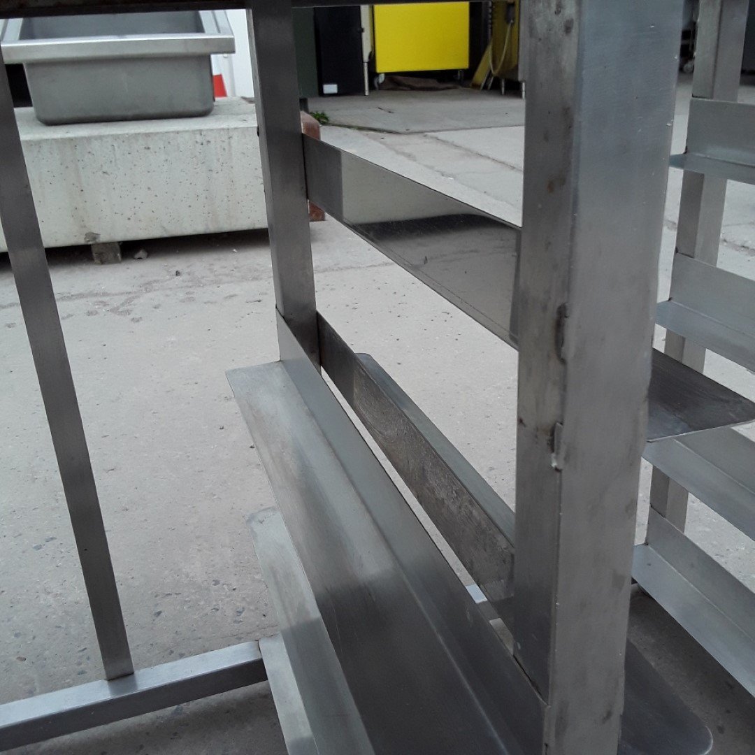 Used   Stainless Steel Oven Stand 88cmW x 53cmD x 68cmH