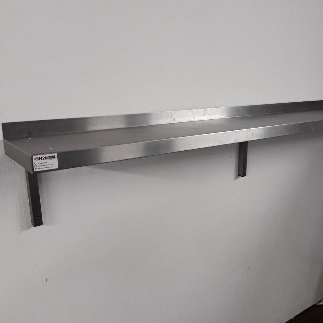 Used   Stainless Steel Wall Shelf 220cmW x 30cmD x 30cmH