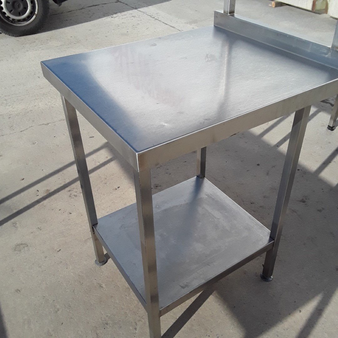 Used   Stainless Steel Table 60cmW x 70cmD x 89cmH