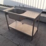 Used   Stainless Steel Single Bowl Sink For Sale