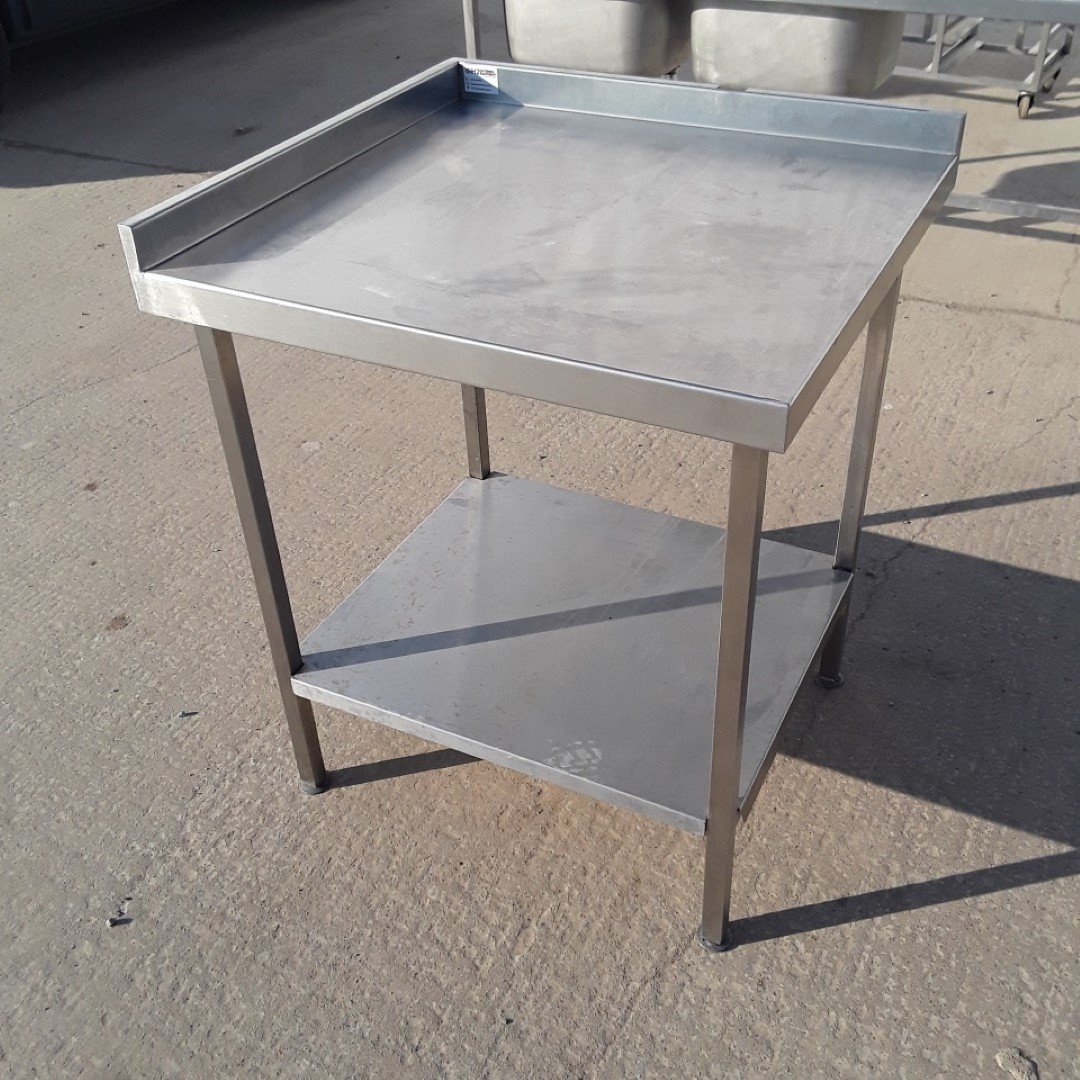 Used   Stainless Steel Table 80cmW x 75cmD x 90cmH