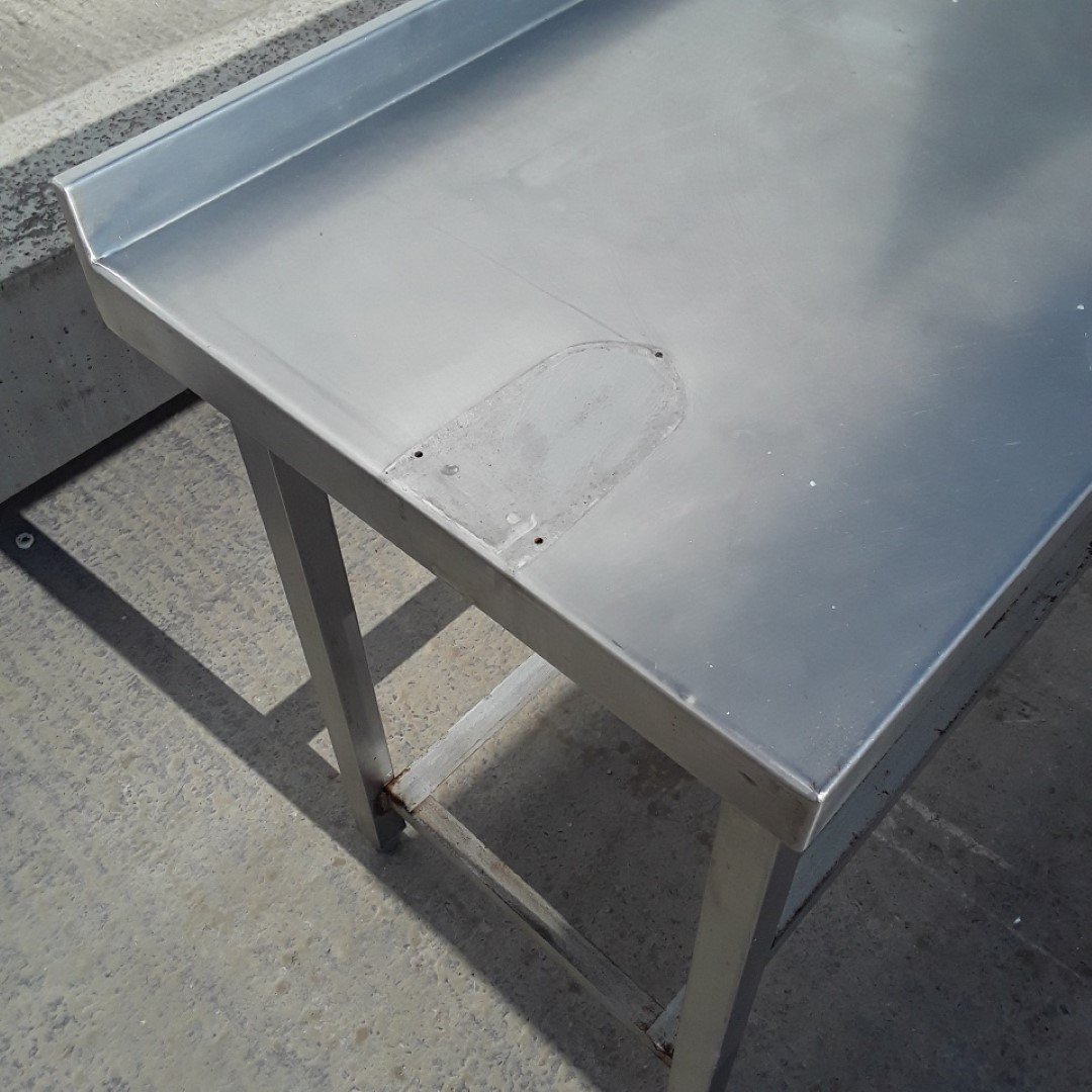 Used   Stainless Steel Table 150cmW x 60cmD x 77cmH