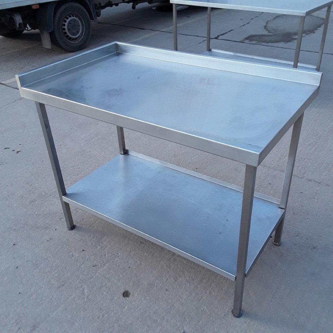 Used   Stainless Steel Table 120cmW x 70cmD x 90cmH