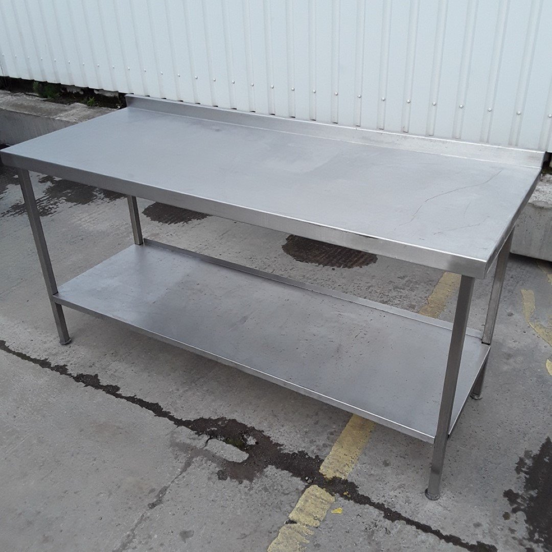 Used   Stainless Steel Table 180cmW x 70cmD x 90cmH