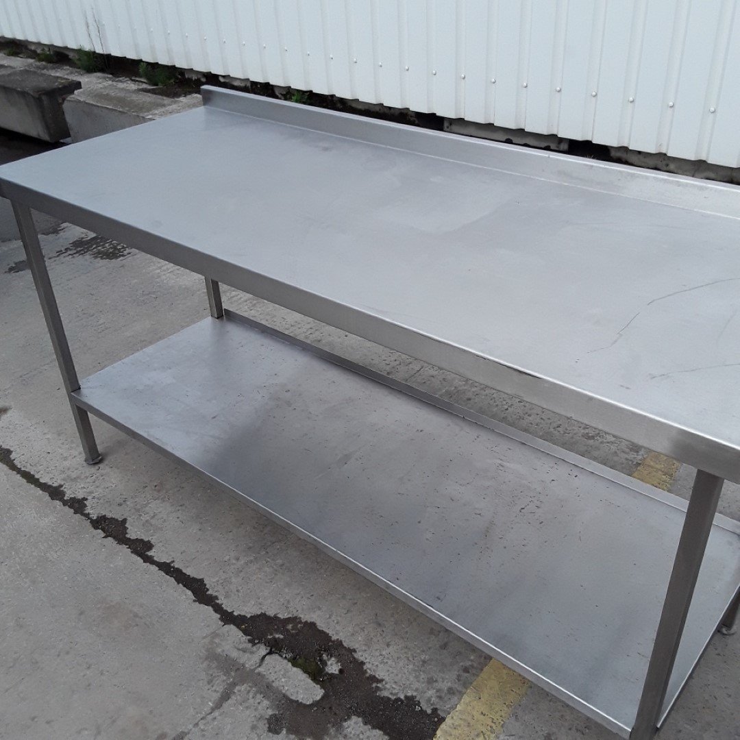 Used   Stainless Steel Table 180cmW x 70cmD x 90cmH