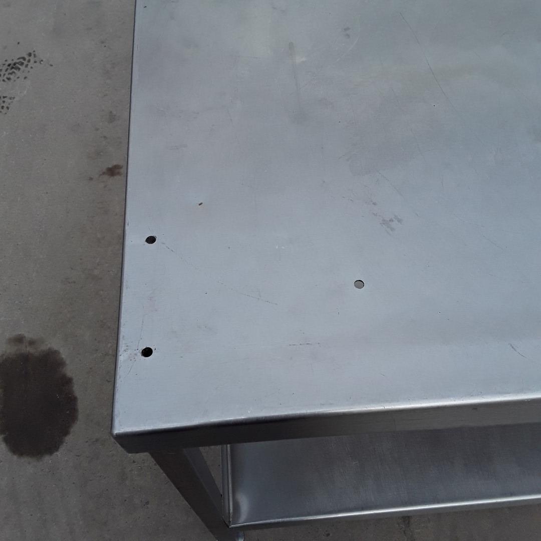 Used   Stainless Steel Table 115cmW x 67cmD x 78cmH