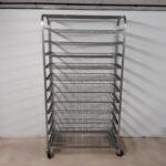 Used   Stainless Steel Bakery Trolley Rack For Sale