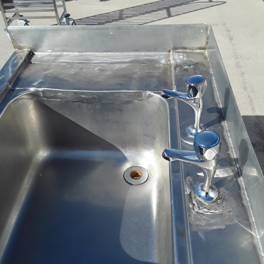 Used   Stainless Steel Single Bowl Sink 127cmW x 68cmD x 87cmH