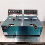 New B Grade  EF-6L-2 Double Table Top Fryer 6 L For Sale