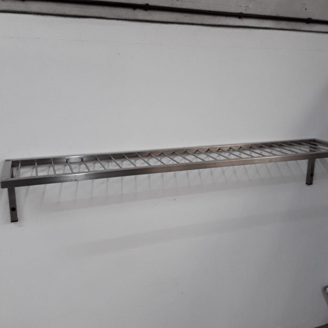 Used   Stainless Steel Wall Shelf 180cmW x 35cmD x 30cmH