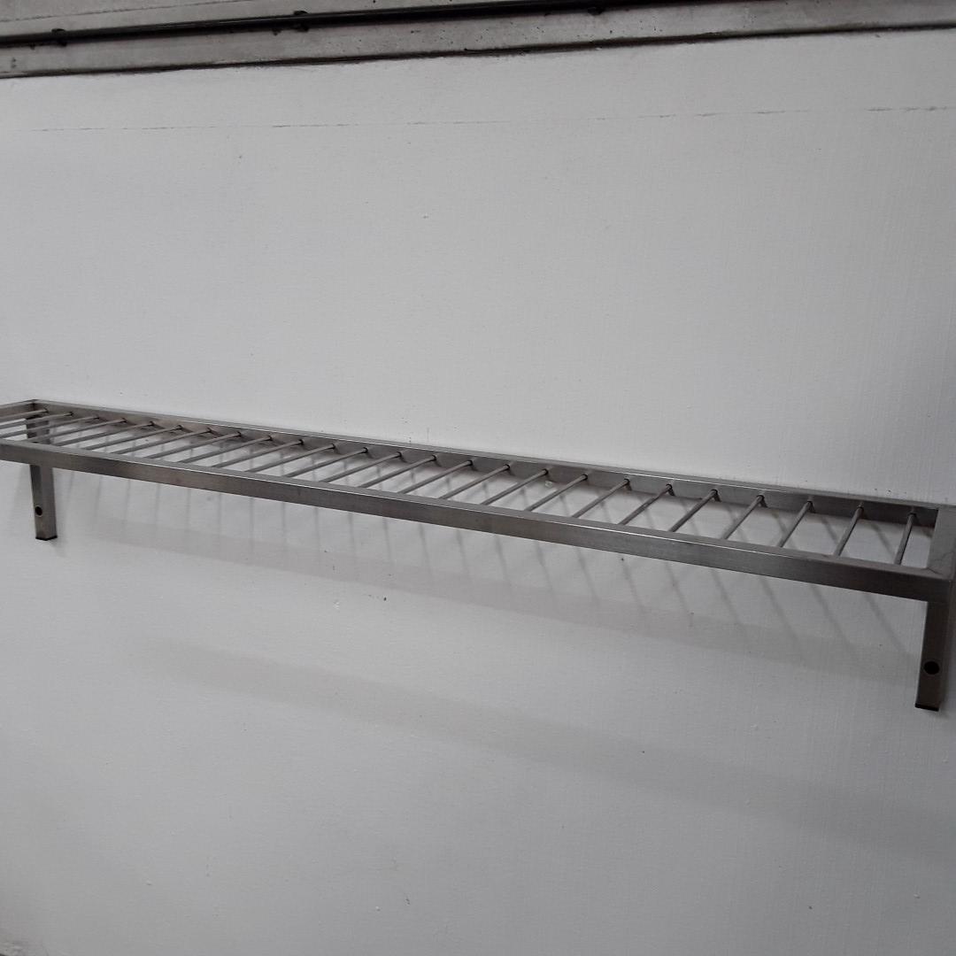 Used   Stainless Steel Wall Shelf 180cmW x 35cmD x 30cmH