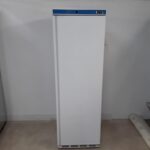 Used Saro HF400 White Upright Freezer For Sale