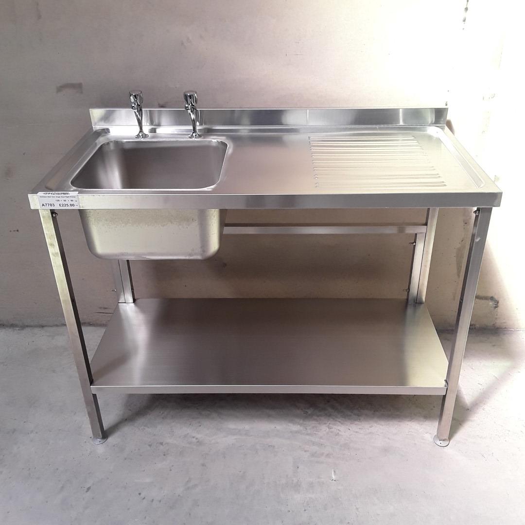Brand New   Stainless Steel Single Bowl Sink 120cmW x 60cmD x 90cmH