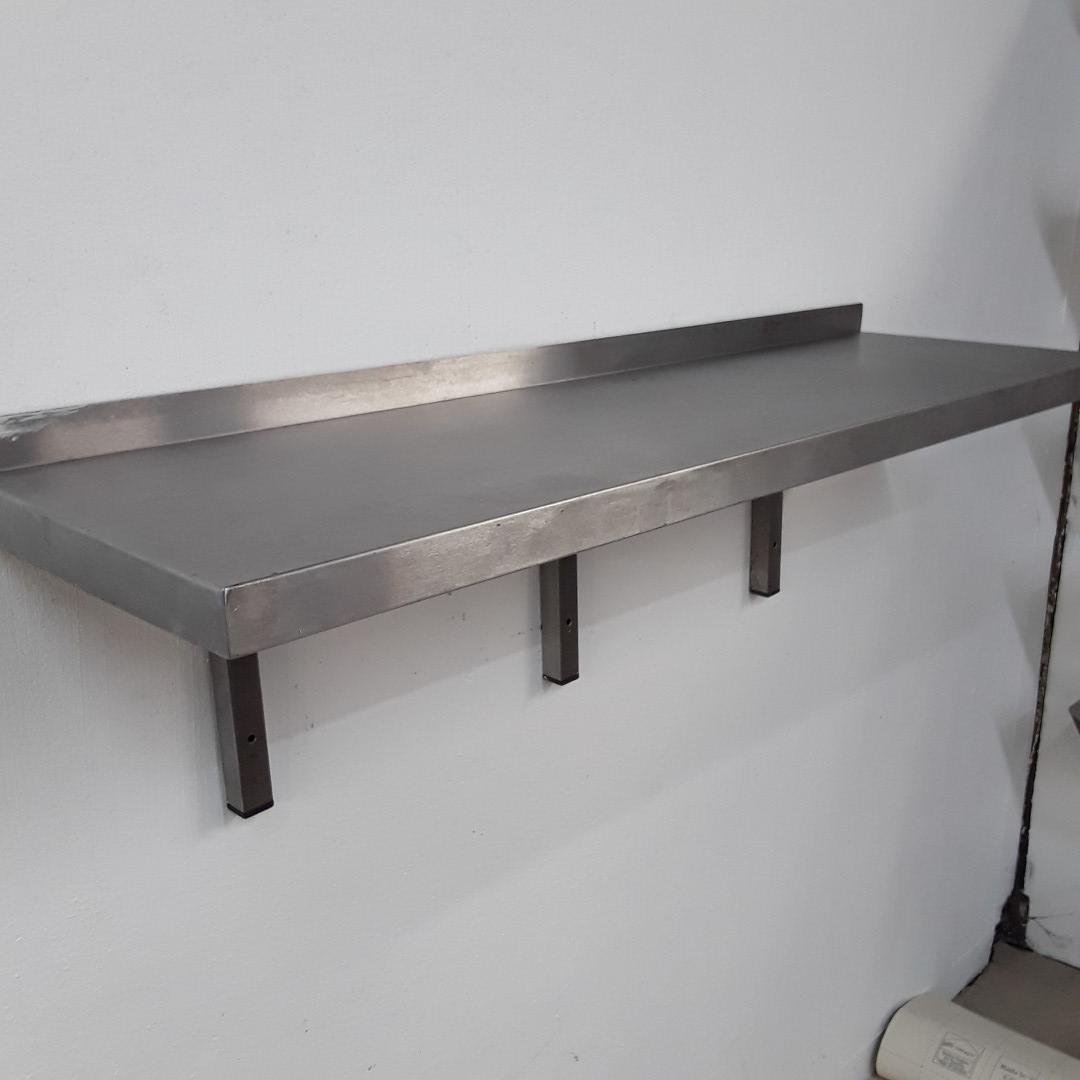 Used   Stainless Steel Wall Shelf 120cmW x 36cmD x 35cmH